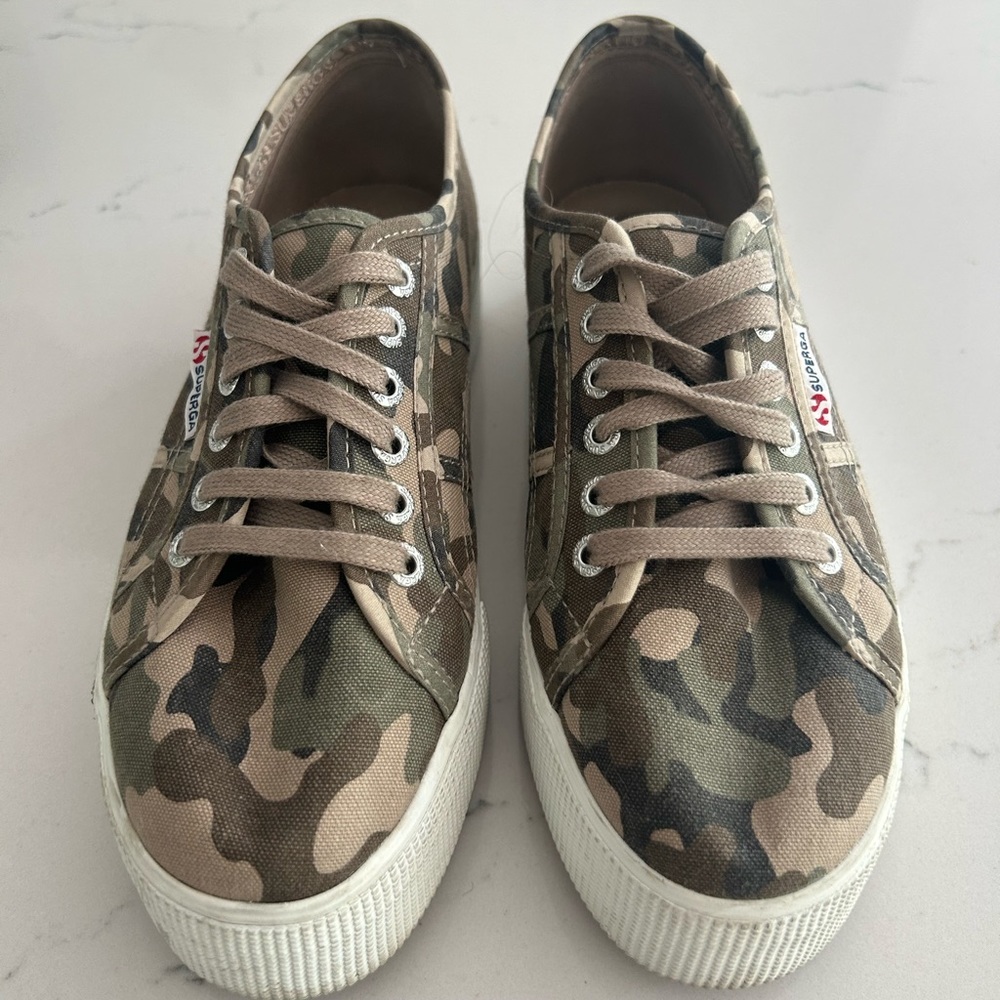 Superga Camo Platform Sneaker